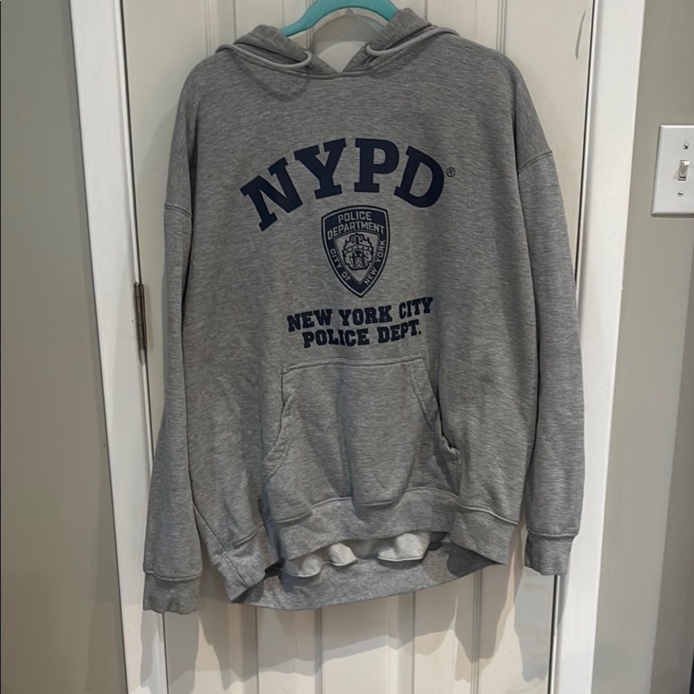 Gray Hoodie Sweatshirt Pullover